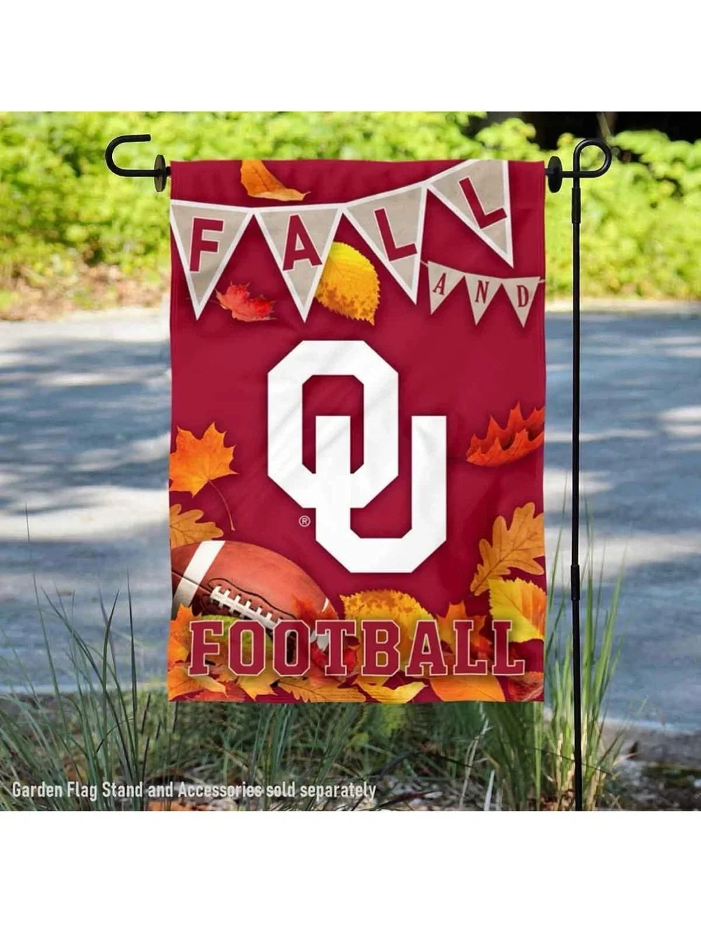 University of Oklahoma Fall Football Garden Flag